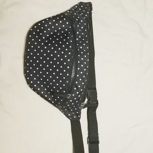 Black & white polka dot fanny pack